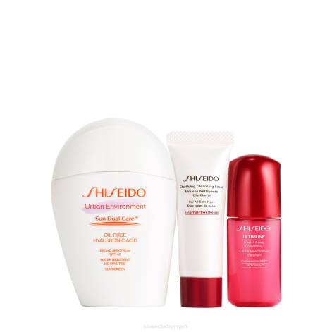 solcreme Z88297 dagligt fugtgivende solbeskyttelsessæt Shiseido